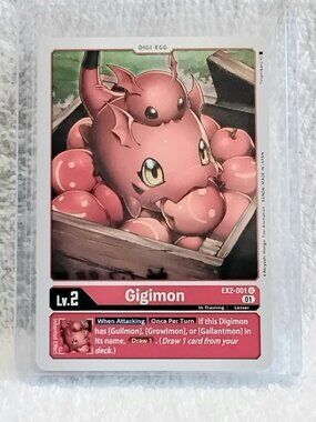 5/$20 Mint Digimon Gigimon Digi-Egg Card EX2-001 U by Bandai!!
